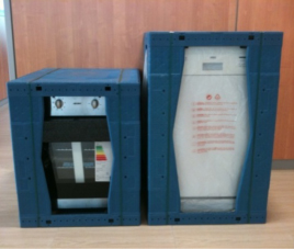 Washing machine protective packaging